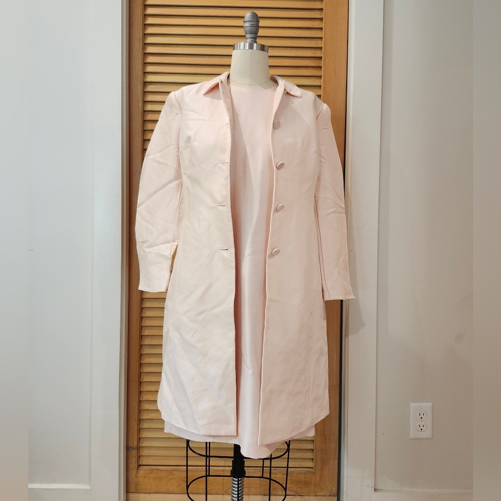 Ann Taylor Silk Petite Peach Dress Suit